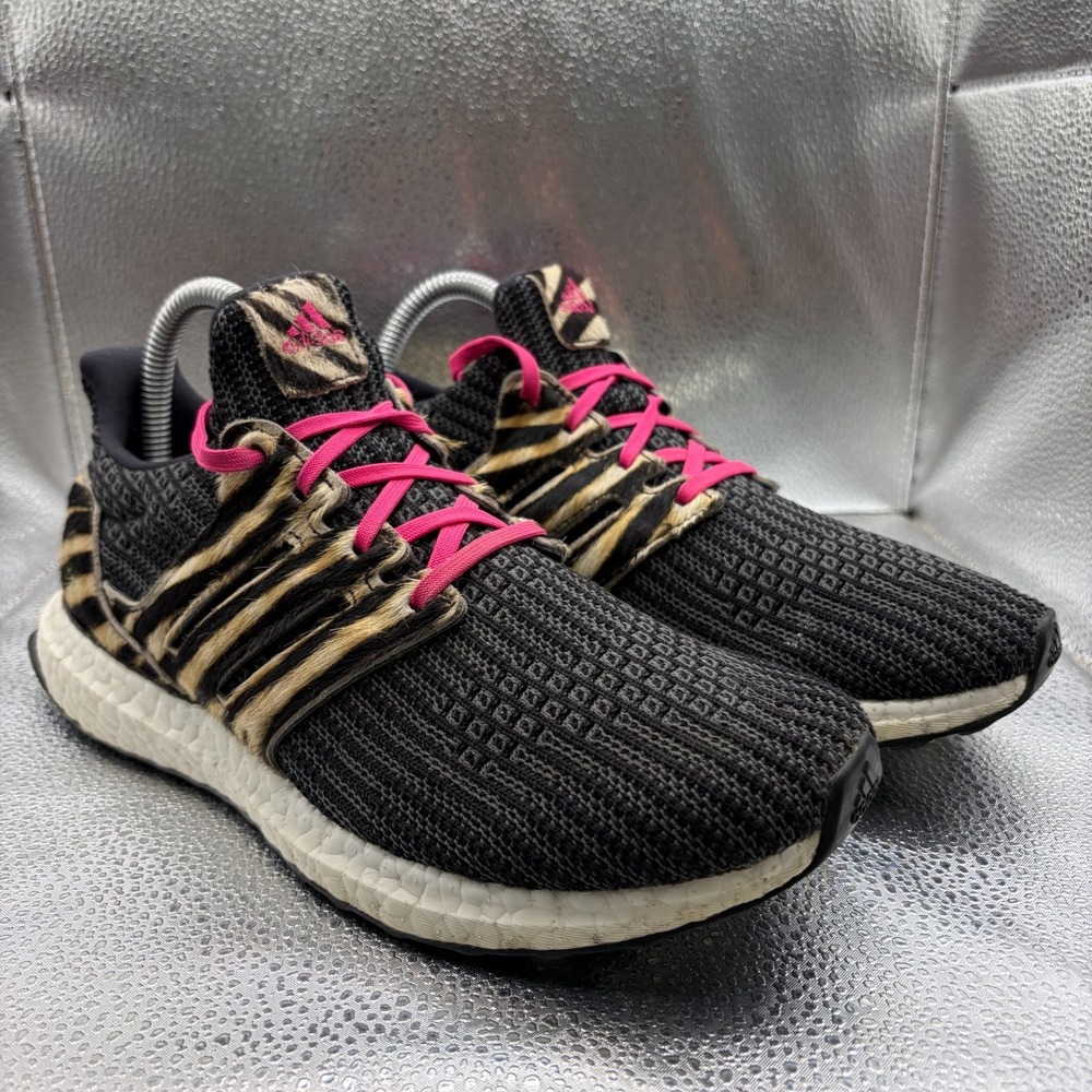 Size 6.5 Adidas Ultra Boost DNA Animal Pack Zebra Black White Mens‎ Shoes FZ2730